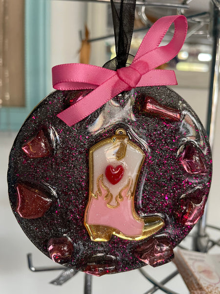 3 1/2"round Resin Ornaments Tiffany Sutton