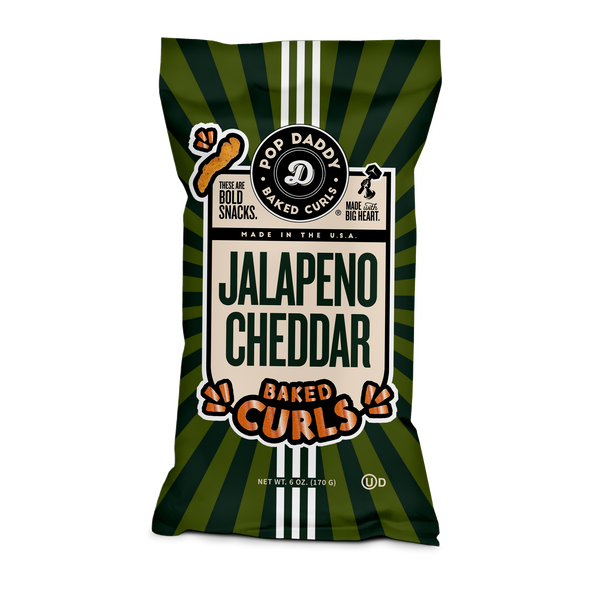 Flavored Baked Curls - 6oz - Jalapeno Cheddar Pop Daddy Snacks