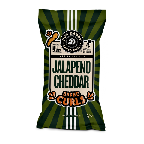 Flavored Baked Curls - 6oz - Jalapeno Cheddar Pop Daddy Snacks