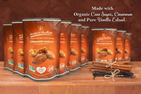 Cinnamon Vanilla Glazed Nuts Nuts On The Run