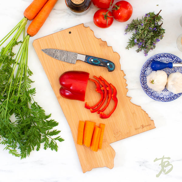 Destination Mississippi Cutting Board with Engraved Artwork Totally Bamboo