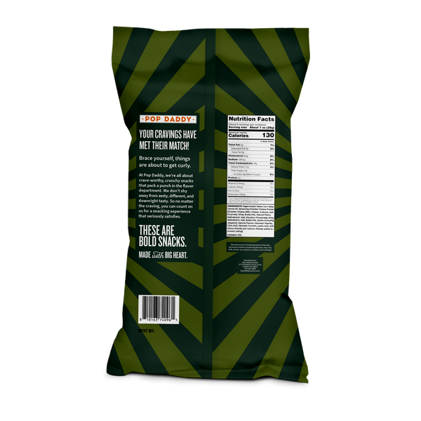 Flavored Baked Curls - 6oz - Jalapeno Cheddar Pop Daddy Snacks