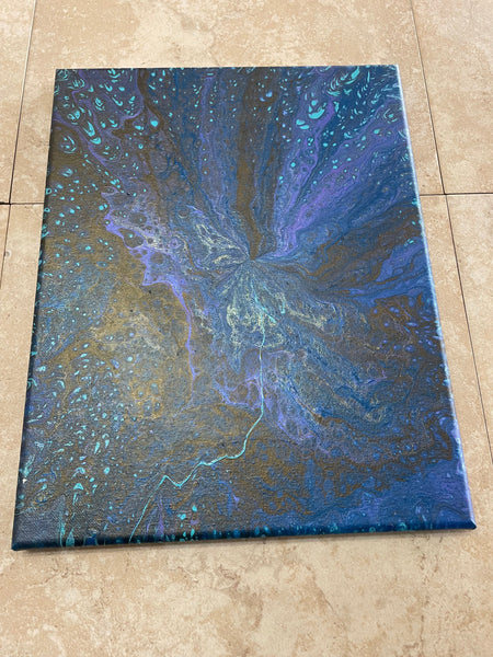 11"x14" Fluid Art on canvas Tiffany Sutton