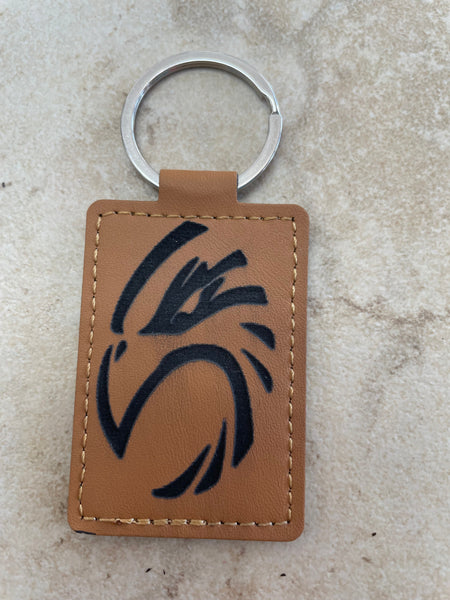 Handmade Laser-Engraved Eagle Keychain | Patriotic Gift Rick Dantzler