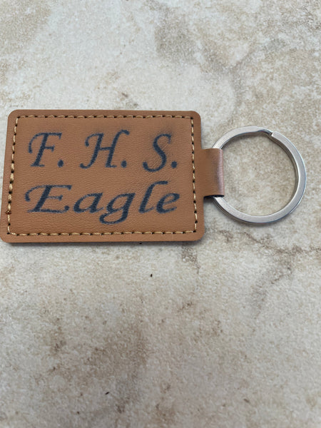 Handmade Laser-Engraved Eagle Keychain | Patriotic Gift Rick Dantzler