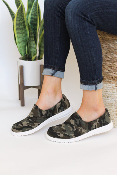 Maya Sneakers in Camo Naughty Monkey