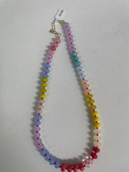 16" Beaded Necklaces-MultiColor
