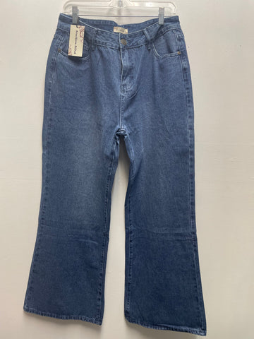 Southern Stitch blue jeans wide leg flare OhhMy! Gifts and Things, LLC