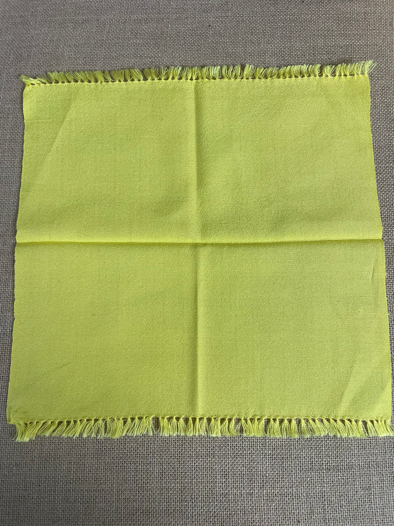 13"x12" Yellow Placemat/napkin