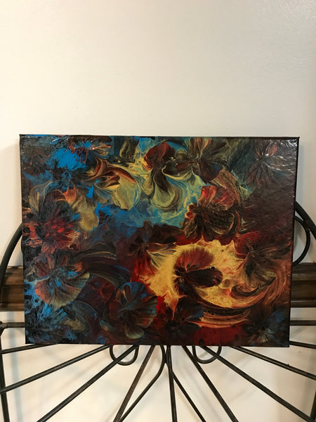 Poured Paint on Canvas Paintings Johnnie Rawlinson