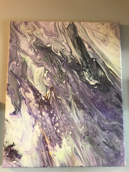 Poured Paint on Canvas Paintings Johnnie Rawlinson