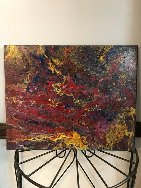 Poured Paint on Canvas Paintings Johnnie Rawlinson