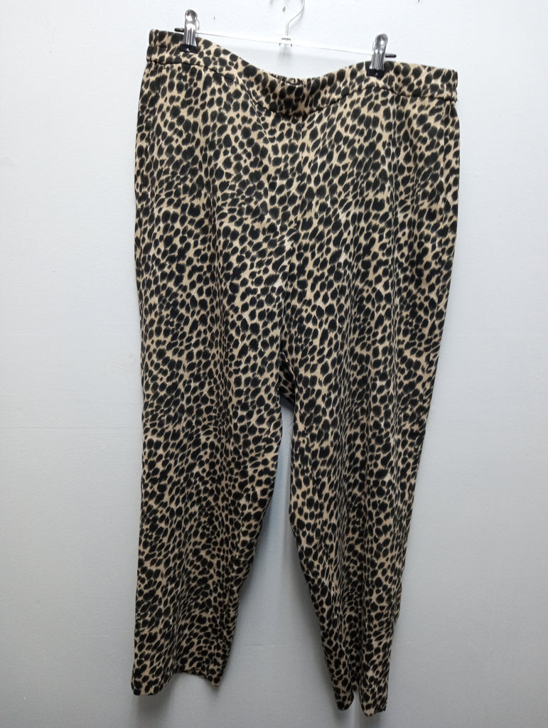 J.Crew Leopard Print Pants - Women's Size 14 Preloved Consignment