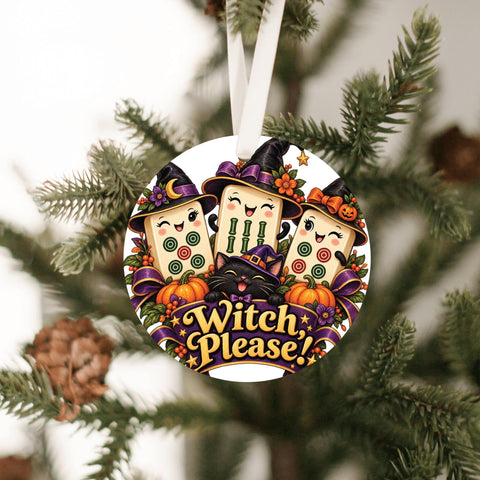 Witch Please Mahjong Ornament – 3-Inch Halloween Gift, Made in USA
"