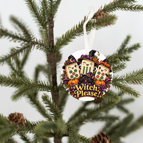 Witch Please Mahjong Ornament – 3-Inch Halloween Gift, Made in USA
"