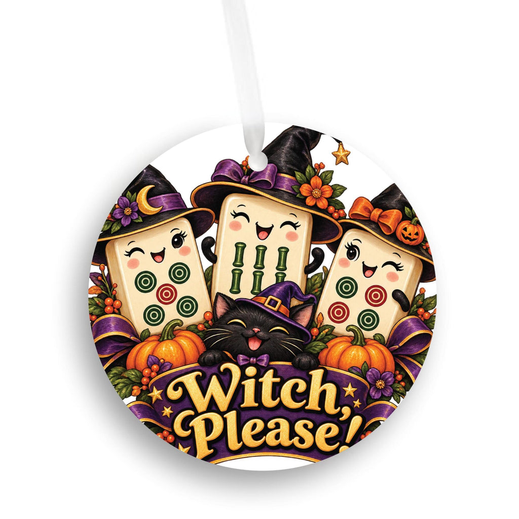 Witch Please Mahjong Ornament – 3-Inch Halloween Gift, Made in USA
"