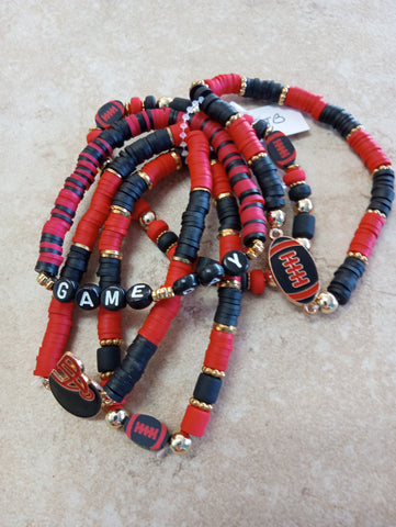 Strand Layered Football Bracelet | Stackable Women's Jewelry