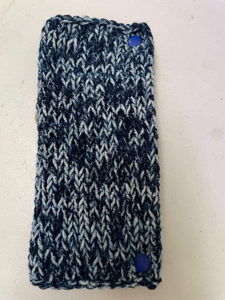 crochet seatbelt cover-blue