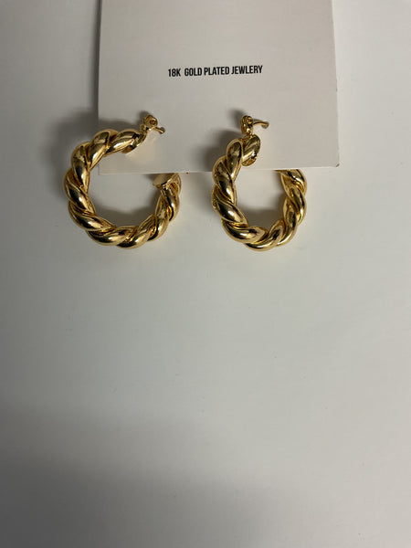 Simply Co. 18K Gold Plated Hoop Earrings Alisha Groo