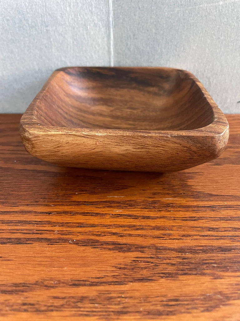 4x4x1.5" Wood Trinket Bowl | Catch-All Desk Organizer OhhMy! Gifts and Things, LLC
