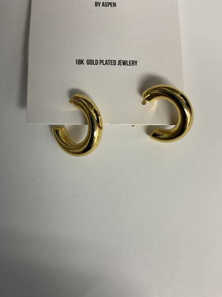 Simply Co. 18K Gold Plated Hoop Earrings Alisha Groo