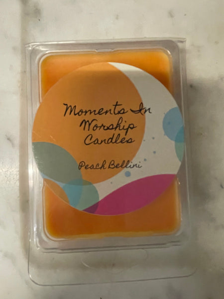 Homemade soy wax melt-Peach Bellini