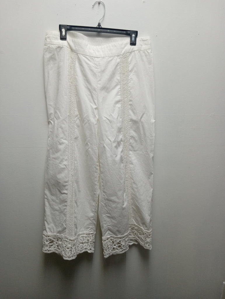 Preloved philosophy XL White pants 100% cotton w/tags