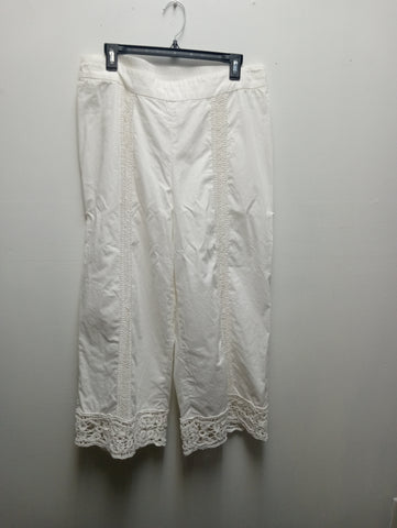 Preloved philosophy XL White pants 100% cotton w/tags