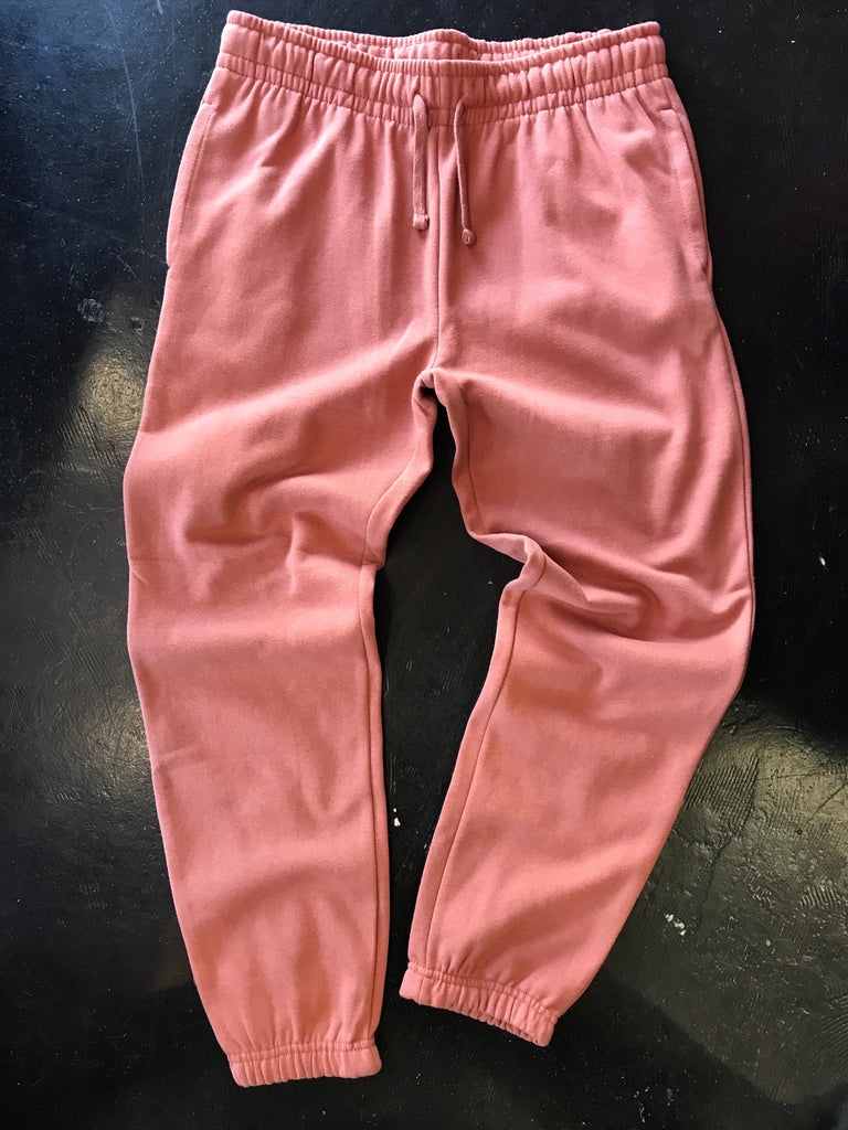 comfy rose colored joggers 