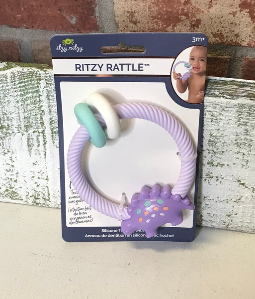 Ritzy Silicone Teether w/Rattle