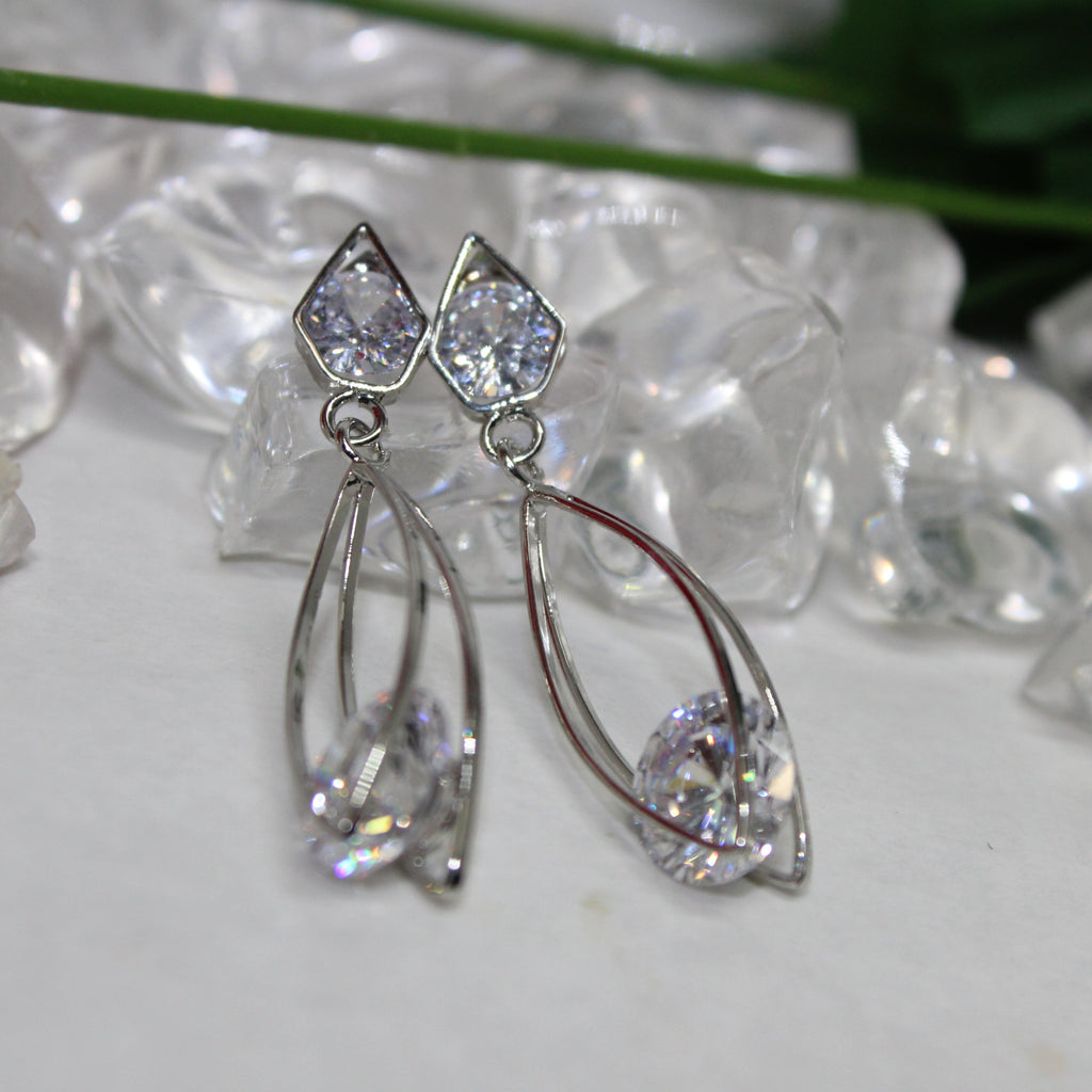 Gorgeous diamond earrings perfect for any occasion.